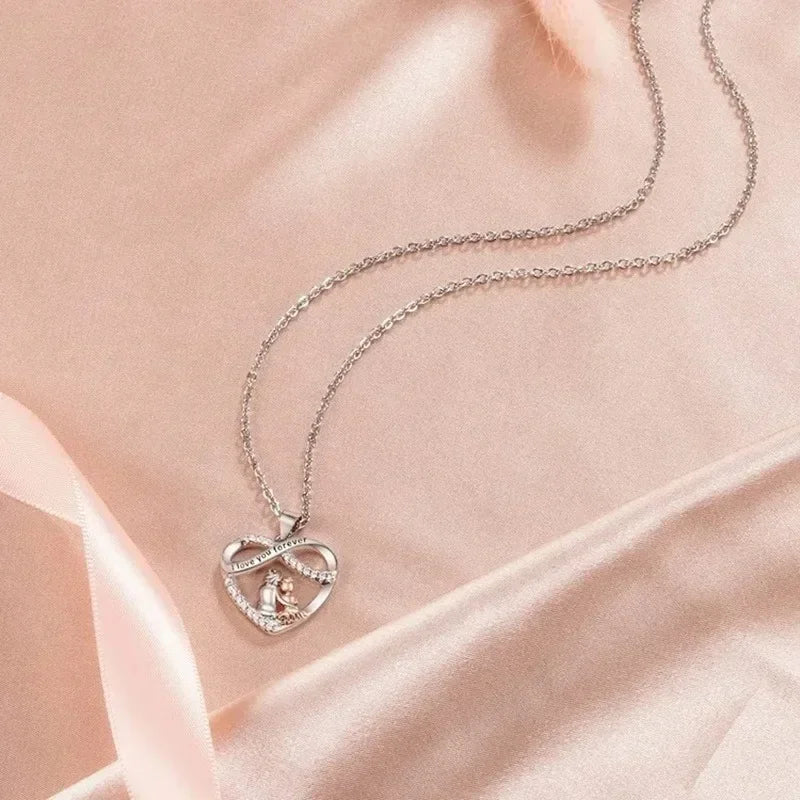 Grandma & Granddaughter Forever Heart Necklace Gift Set