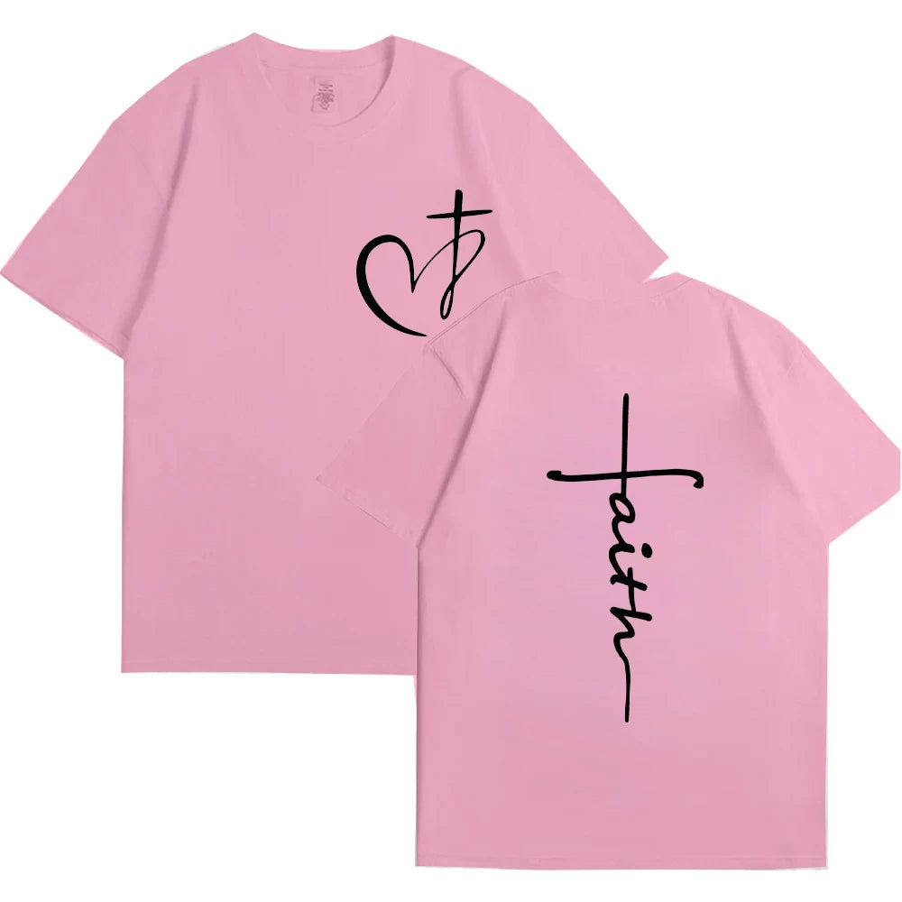 Chic Summer Faith Heart Tee