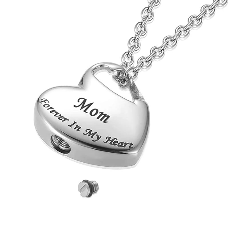 Heartfelt Mom's Memory Keepsake Necklace