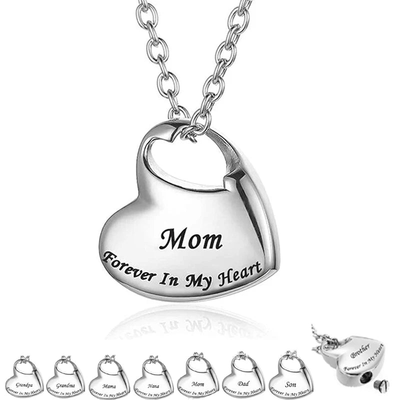 Heartfelt Mom's Memory Keepsake Necklace