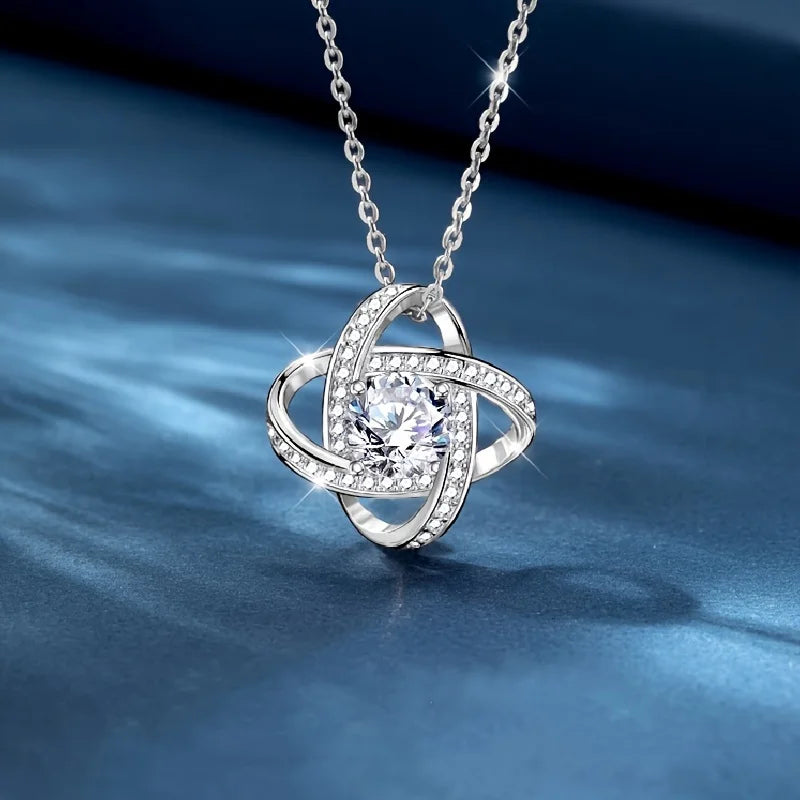 Heartfelt Knot Necklace for My Bonus Daughter