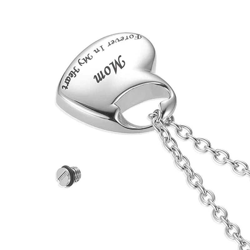 Heartfelt Mom's Memory Keepsake Necklace