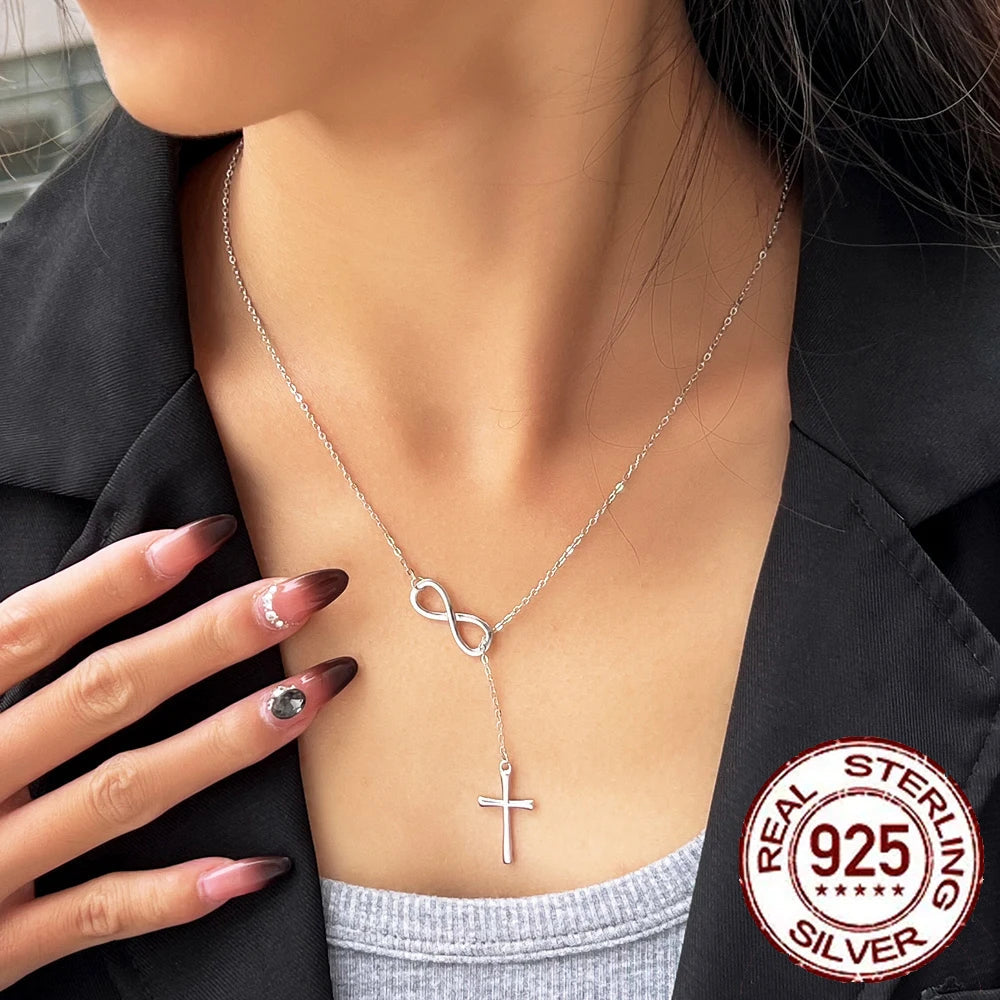 Timeless Elegance Infiniti Cross Necklace