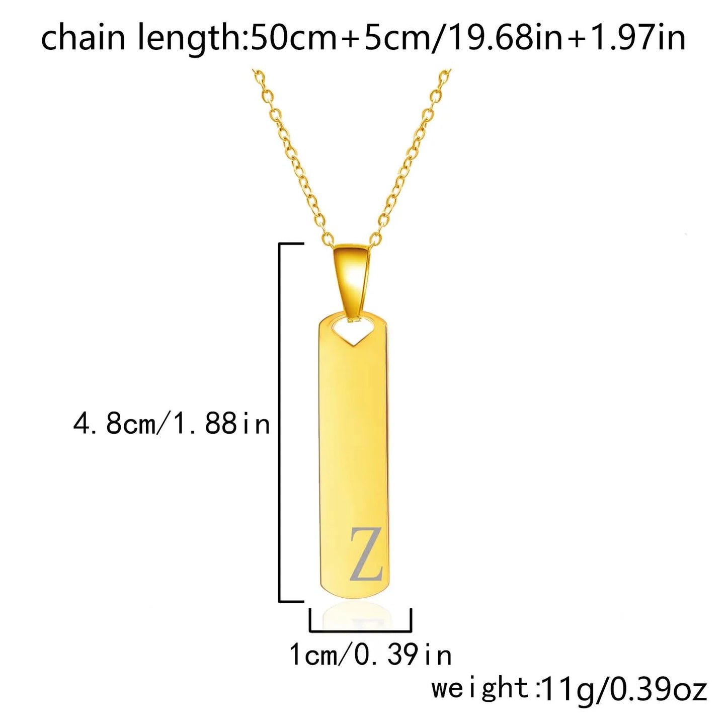 Stylish You Alphabet Necklace