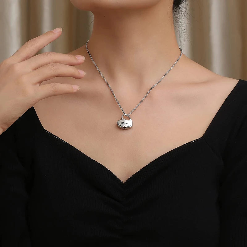 Heartfelt Mom's Memory Keepsake Necklace