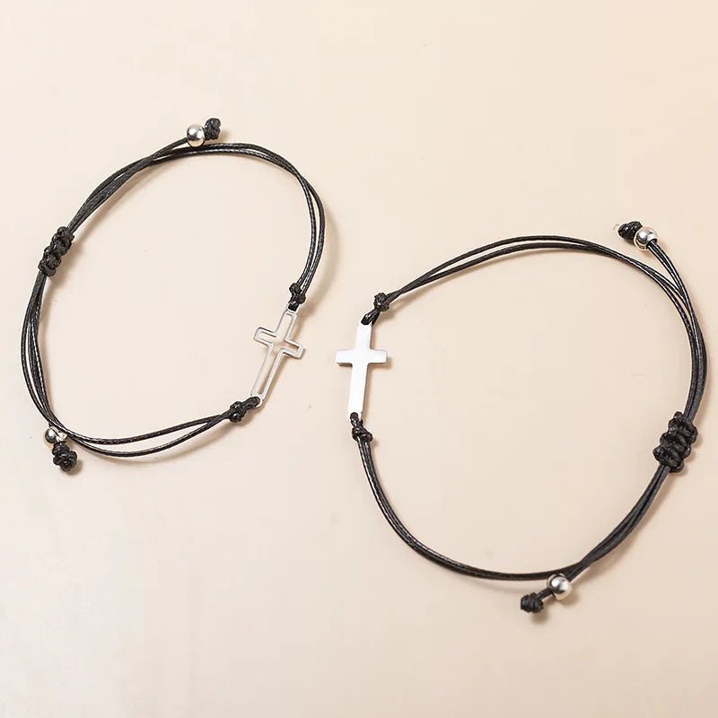 Family Bonding Cross Bracelets