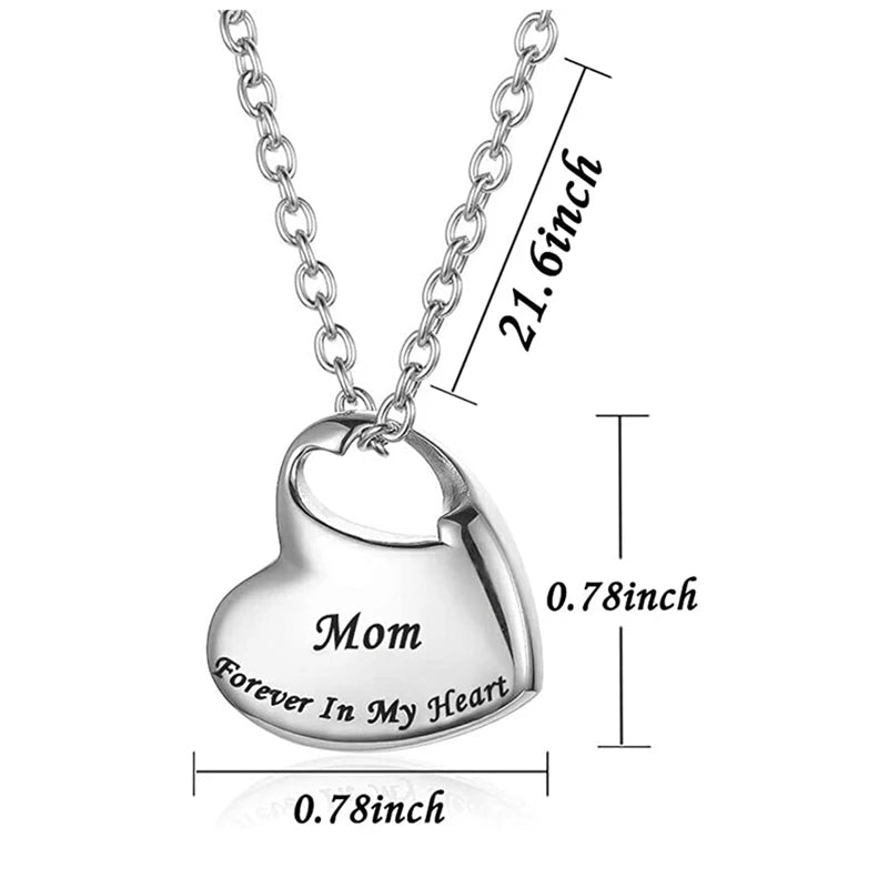 Heartfelt Mom's Memory Keepsake Necklace