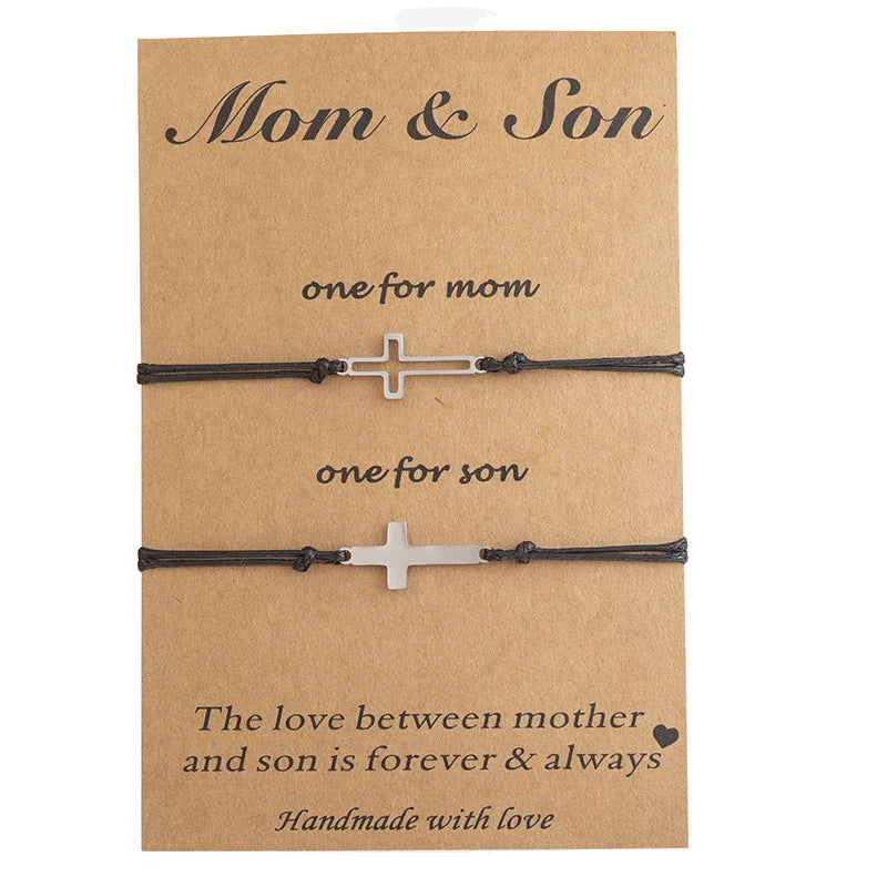 Family Bonding Cross Bracelets