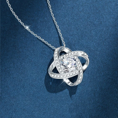 Heartfelt Knot Necklace for My Bonus Daughter