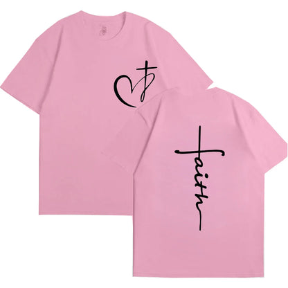 Chic Summer Faith Heart Tee