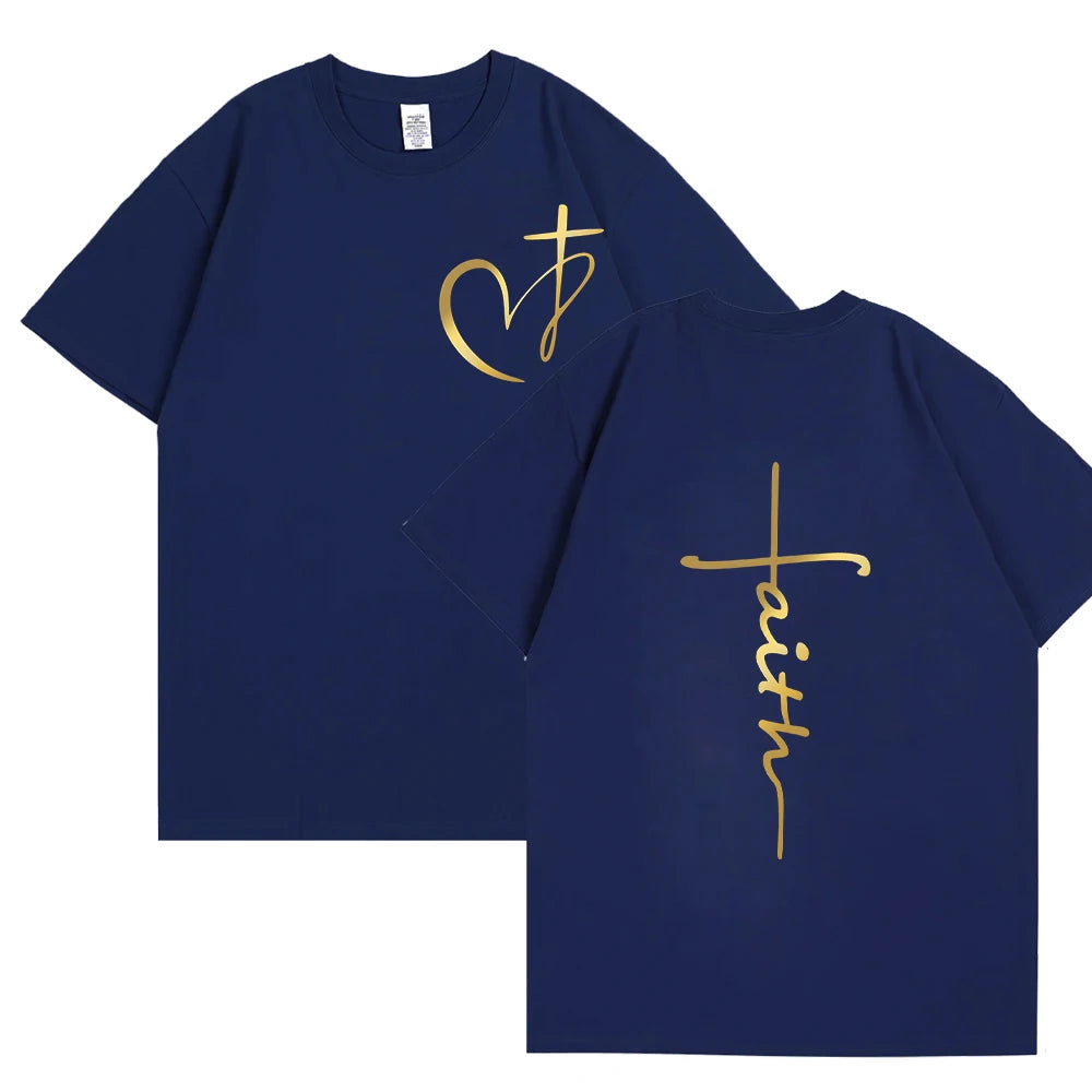 Chic Summer Faith Heart Tee