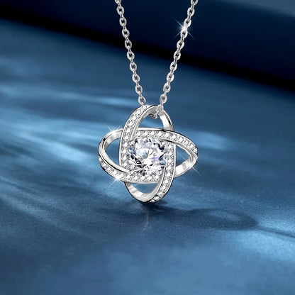 Heartfelt Knot Necklace for My Bonus Daughter