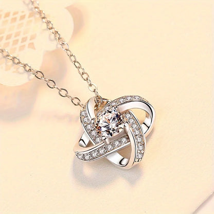 Heartfelt Knot Necklace for My Bonus Daughter