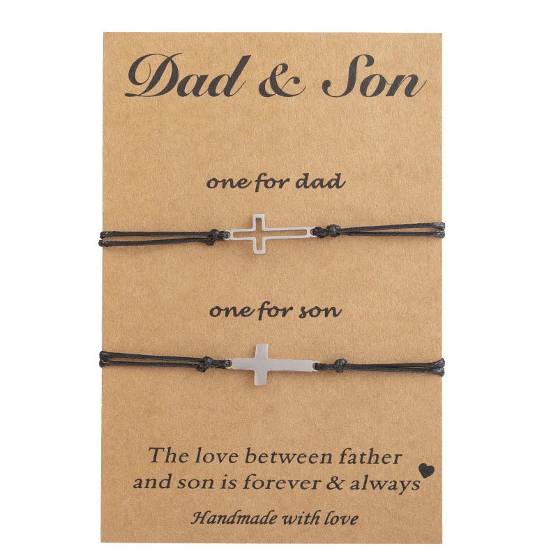 Family Bonding Cross Bracelets