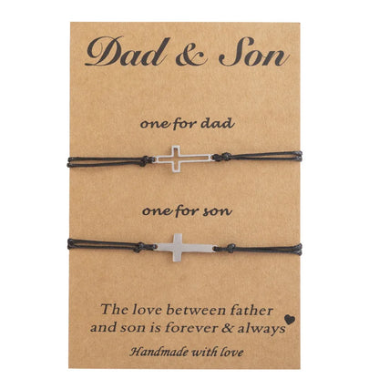 Family Bonding Cross Bracelets