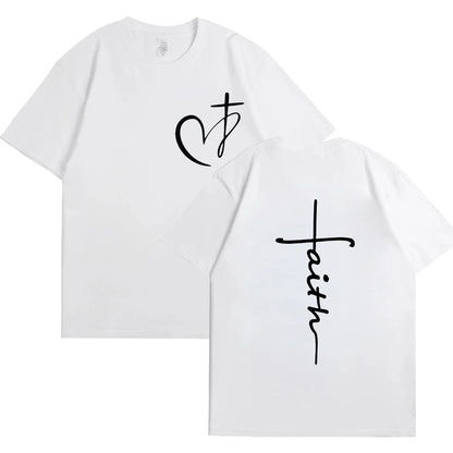 Chic Summer Faith Heart Tee